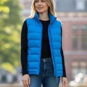 Love Tree Blue Puffer Vest